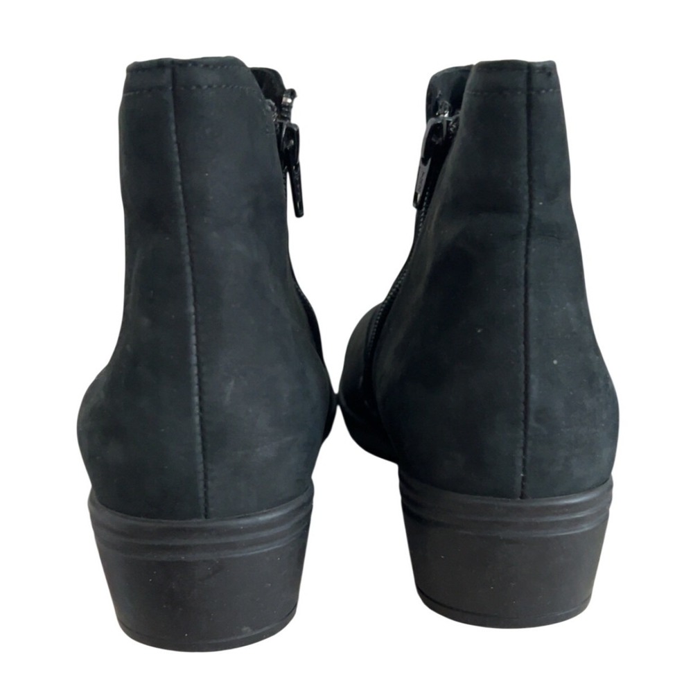 Women's Hartjes Black Ankle Boots Comfort Side Zip | SZ: 6 - Picture 2 of 9